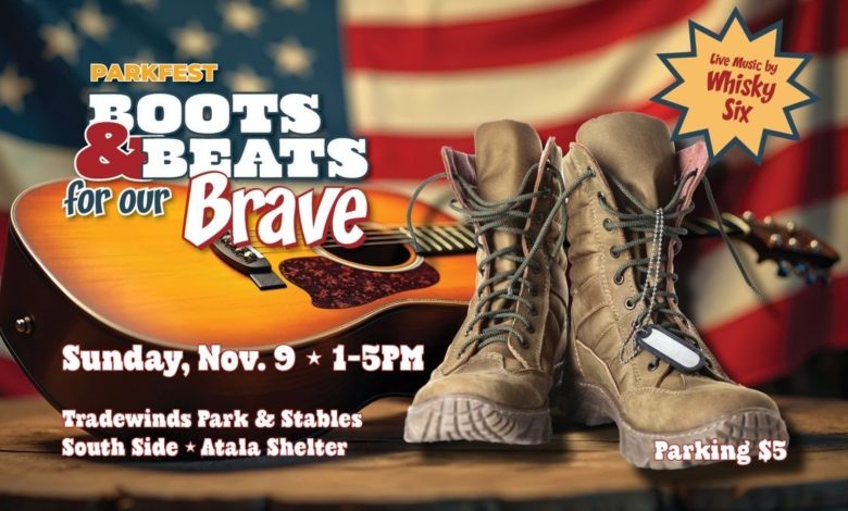 ParkFest: Boots and Beats for Our Brave will bring the community together on Sunday, November 9, from 1 to 5 p.m. at Tradewinds Park & Stables for an afternoon dedicated to celebrating and honoring military veterans