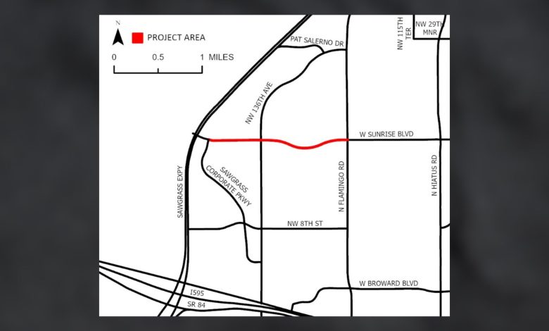 In the middle of January, work will start on a new phase of road upgrades along Sunrise Boulevard. This is another stage in a long-term plan to make a busy stretch of road in the City of Sunrise more efficient.