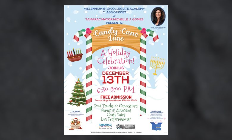 Tamarac is getting ready for a fun night of holiday happiness. Residents will meet along Candy Cane Lane for a community event sponsored by Mayor Michelle J. Gomez