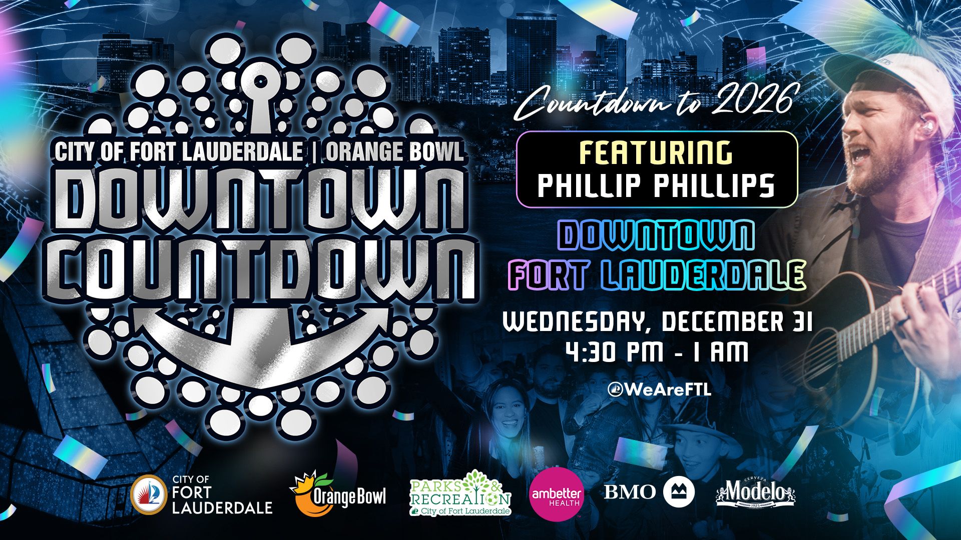 The annual Downtown Countdown will once again turn the center of downtown into a fun New Year's Eve party for people of all ages, including residents and visitors.