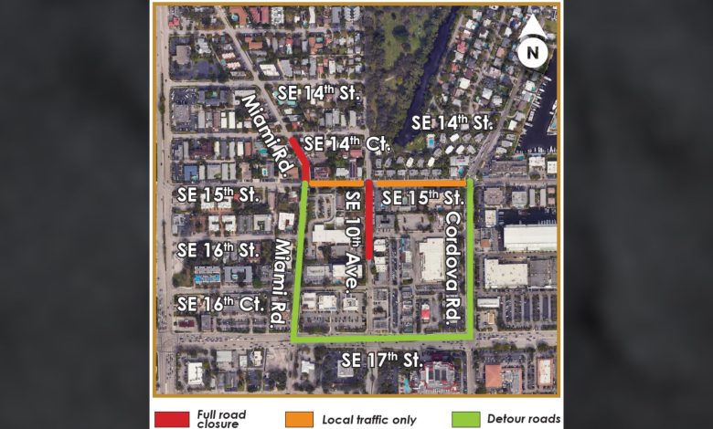 Work on a major sewer infrastructure upgrade in the Harbordale neighborhood is continuing under a revised construction timeline after crews encountered conflicts with existing underground utilities