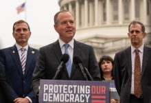 Sen. Adam Schiff and Rep. Dave Min, both from California, raised questions about whether Pam Bondi stepped aside properly or meddled in cases linked to her sibling