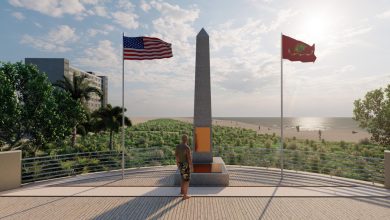 On Saturday, March 14, the City of Pompano Beach and the Florida Society Sons of the American Revolution will host a ceremonial ribbon-cutting to dedicate the First Amphibious Landing Monument at the entrance to the Fisher Family Pier.