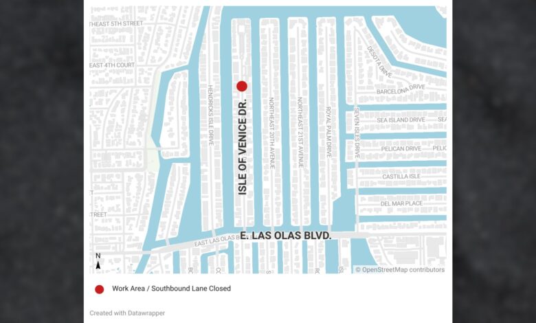 A stormwater improvement project is set to bring temporary traffic changes to Isle of Venice Drive as Fort Lauderdale prepares to upgrade part of the drainage system in the Hendricks and Venice Isles neighborhood.