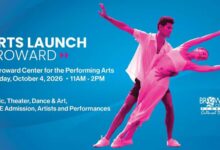 Arts Launch Broward 2026 will take place Sunday, Oct. 4, from 11 a.m. to 2 p.m. at the Broward Center for the Performing Arts, 201 SW 5th Ave. in Fort Lauderdale. Presented by the Broward Cultural Division, the three-hour event is free and designed for visitors of all ages.