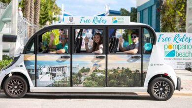 Beginning Friday, October 2, Pompano Beach will launch its new Fishing Village Shuttle, expanding the city’s free Ride Circuit program with on-demand transportation to and from the Fisher Family Pier and beach. The new service will operate Fridays through Sundays and on holidays from 11 a.m. to 10 p.m.