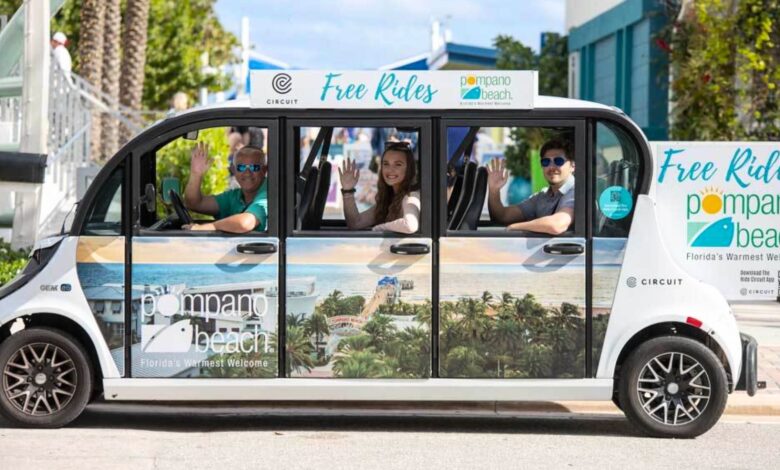 Beginning Friday, October 2, Pompano Beach will launch its new Fishing Village Shuttle, expanding the city’s free Ride Circuit program with on-demand transportation to and from the Fisher Family Pier and beach. The new service will operate Fridays through Sundays and on holidays from 11 a.m. to 10 p.m.