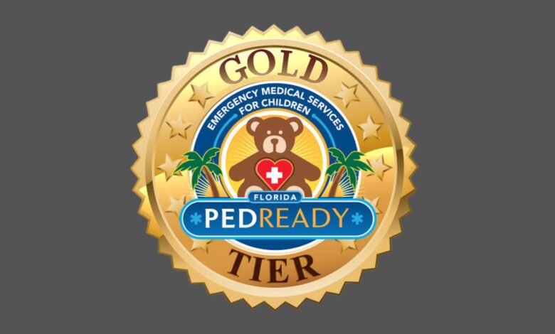 The recognition makes Pompano Beach Fire Rescue the 16th Fire-Rescue or EMS agency in Florida and only the second in Broward County to reach the Gold Tier through the Florida Prehospital Pediatric Readiness Recognition Program.